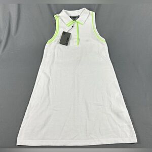 G/FORE G4 Womens Golf Dress Cotton Pique Small White Polyester